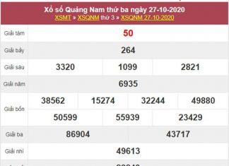 Thống kê XSQNM 3/11/2020 chốt lô bạch thủ Quảng Nam thứ 3