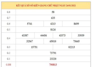 Thống kê KQXSKG ngày 31/1/2021 dựa trên kết quả kì trước