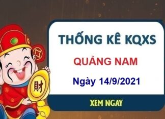 Thống kê xổ số Quảng Nam ngày 14/9/2021