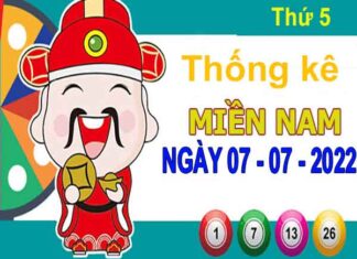 Thống kê XSMN ngày 7/7/2022 - Thống kê KQXS miền Nam thứ 5