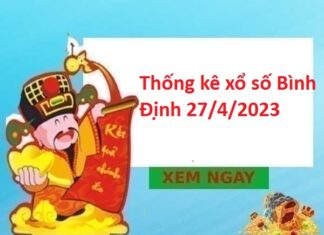 Thống kê xổ số Bình Định 27/4/2023