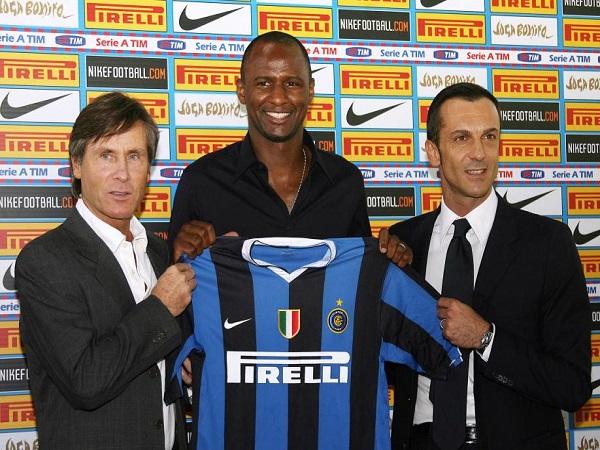 Số áo Vieira tại Inter Milan